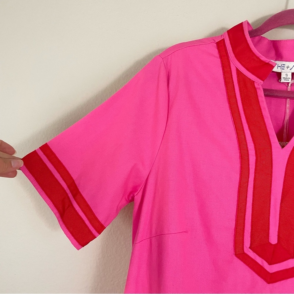 NWT She + Sky Pink‎ 100% Linen Full Sail Dress Size Small - Picture 4 of 14